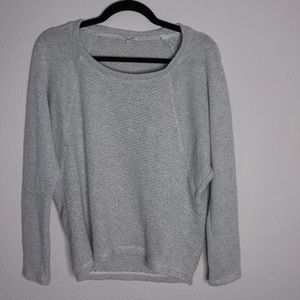 Splendid Sweaters - Splendid Waffle Knit Gray Oversized Crop Sweater Splendid Sweaters - Splendid Waffle Knit Gray Oversized Crop Sweater